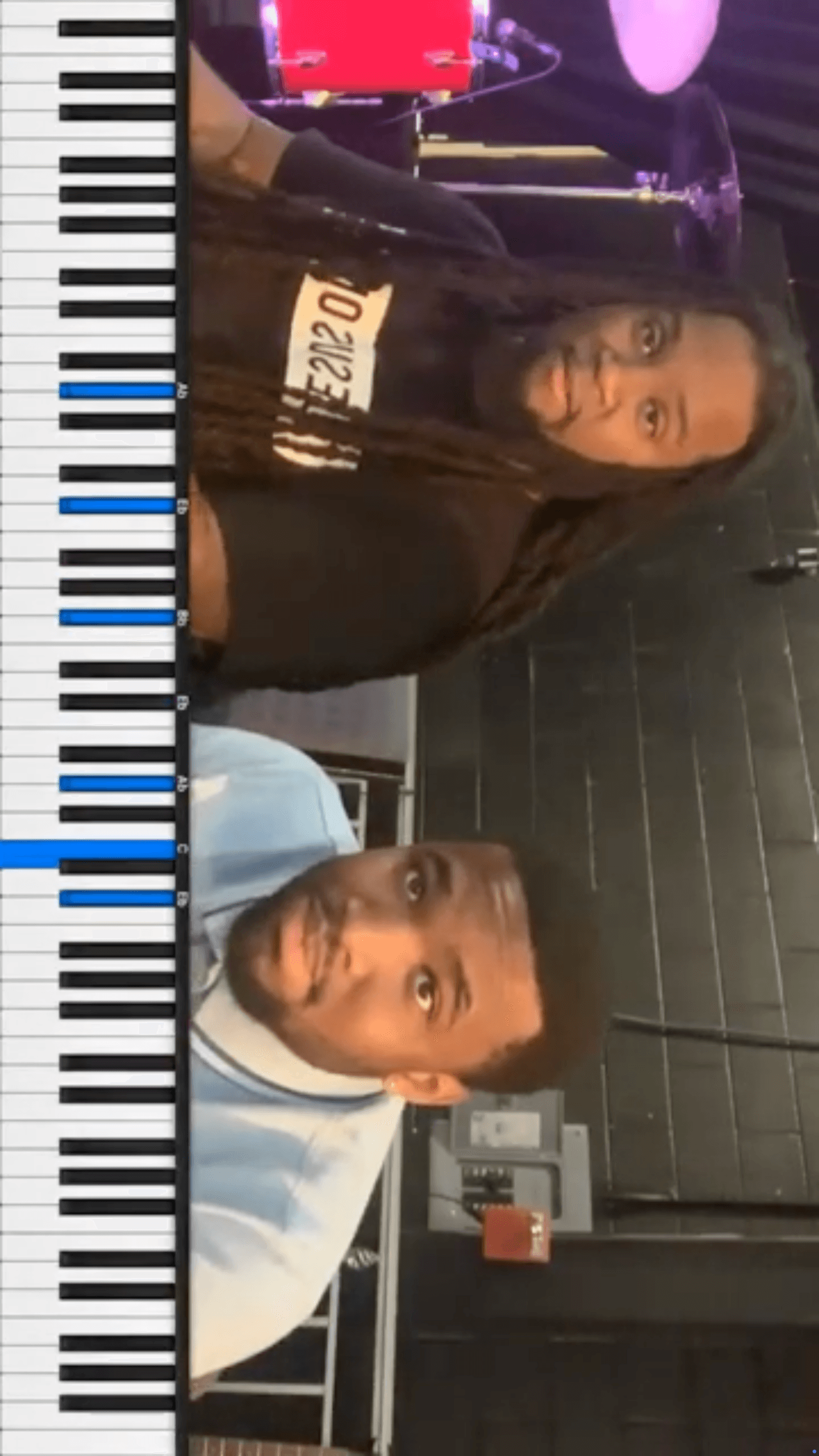 Key Capture app in action showing live MIDI overlay during a piano session